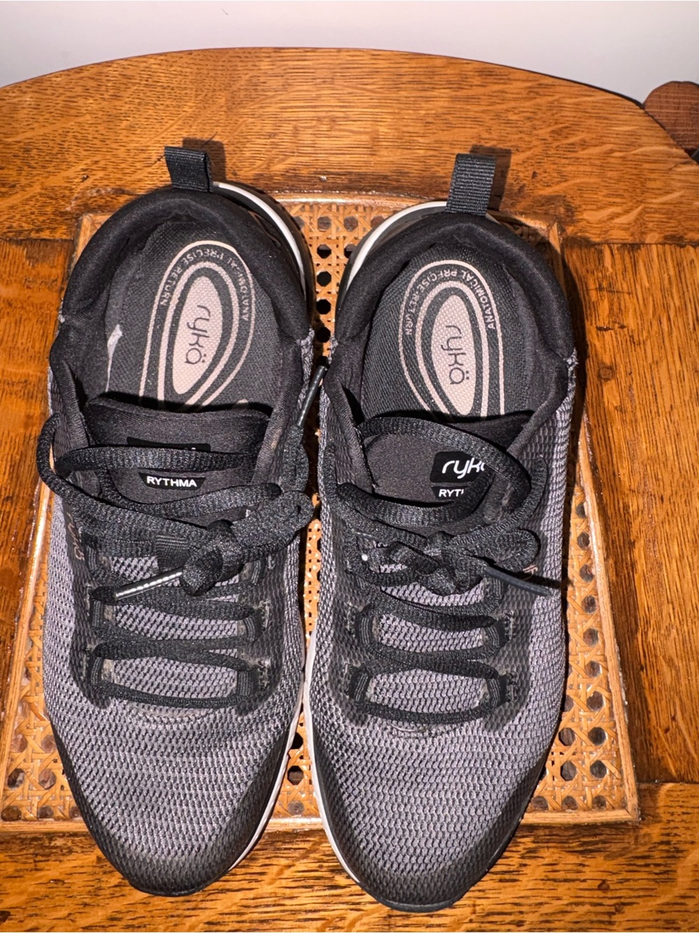 Ryka Gray and Black Women’s Athletic Sneakers Rythma